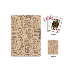 Aztec Tribal African Egyptian Style Seamless Pattern Vector Antique Ethnic Playing Cards Single Design (mini) by Grandong