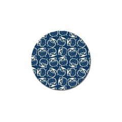 Cute Seamless Owl Background Pattern Golf Ball Marker (4 Pack) by Grandong