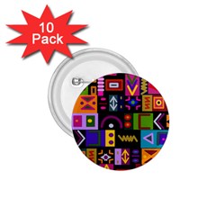 Abstract A Colorful Modern Illustration--- 1 75  Buttons (10 Pack) by Bedest