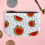 Seamless Background Pattern with Watermelon Slices Mini Coin Purse Front