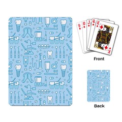 Dentist Blue Seamless Pattern Playing Cards Single Design (rectangle) by Bedest