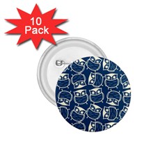 Cute Seamless Owl Background Pattern 1 75  Buttons (10 Pack) by Bedest