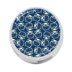 Cute Seamless Owl Background Pattern 4-port Usb Hub (two Sides) by Bedest