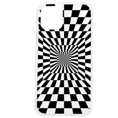 Optical-illusion-chessboard-tunnel Iphone 12 Pro Max Tpu Uv Print Case by Bedest
