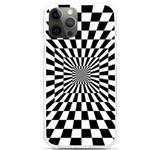 Optical-illusion-chessboard-tunnel iPhone 12 Pro max TPU UV Print Case Front