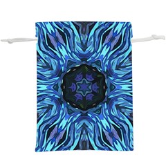 Background-blue-flower Lightweight Drawstring Pouch (xl) by Bedest