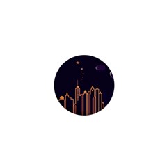 Skyscraper Town Urban Towers 1  Mini Buttons by pakminggu