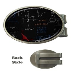 Math Mathematics Pattern Money Clips (oval)  by pakminggu