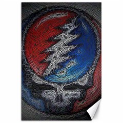 Grateful Dead Logo Canvas 20  X 30  by Cowasu