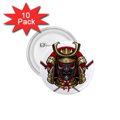 Samurai Katana Warrior 1 75  Buttons (10 Pack) by Cowasu