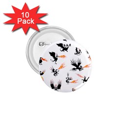 Dragon-phoenix-fire-bird-ancient 1 75  Buttons (10 Pack) by Cowasu