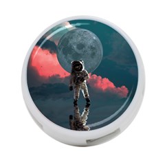 Astronaut-moon-space-nasa-planet 4-port Usb Hub (one Side) by Cowasu