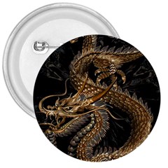 Fantasy Dragon Pentagram 3  Buttons by Cowasu