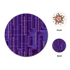 Background-non-seamless-pattern Playing Cards Single Design (round) by Cowasu
