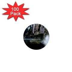 Sea-island-castle-landscape 1  Mini Buttons (100 Pack)  by Cowasu