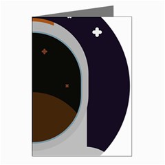 Astronaut-space-astronomy-universe Greeting Cards (pkg Of 8) by Cowasu
