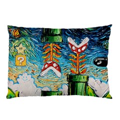 Game Starry Night Doctor Who Van Gogh Parody Pillow Case (two Sides) by Sarkoni