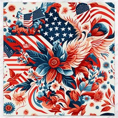 America Pattern Canvas 12  X 12  by Valentinaart