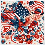 America pattern Canvas 12  x 12  11.4 x11.56  Canvas - 1