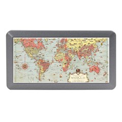 Vintage Old Antique World Map Memory Card Reader (mini) by Bedest