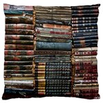 Pile Of Books Photo Of Assorted Book Lot Backyard Antique Store Standard Premium Plush Fleece Cushion Case (One Side) Front