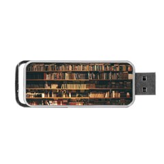 Books On Bookshelf Assorted Color Book Lot In Bookcase Library Portable Usb Flash (two Sides) by Ravend