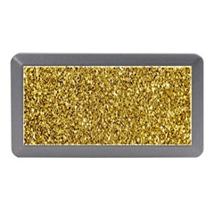 Gold Glittering Background Gold Glitter Texture, Close-up Memory Card Reader (mini) by nateshop