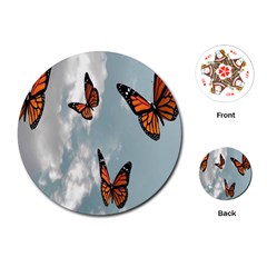 Aesthetic Butterfly , Butterflies, Nature, Playing Cards Single Design (round) by nateshop