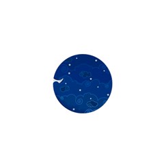 Sky Night Moon Clouds Crescent 1  Mini Buttons by Proyonanggan