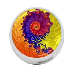 Fractal Spiral Bright Colors 4-port Usb Hub (one Side) by Proyonanggan