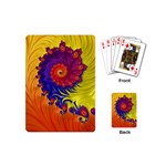 Fractal Spiral Bright Colors Playing Cards Single Design (Mini) Back