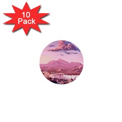 Aesthetic Landscape Vintage Cartoon 1  Mini Buttons (10 Pack)  by Sarkoni