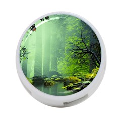 Trees Forest Artwork Nature Beautiful Landscape 4-port Usb Hub (one Side) by Sarkoni