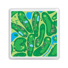Golf Course Par Golf Course Green Memory Card Reader (square) by Sarkoni