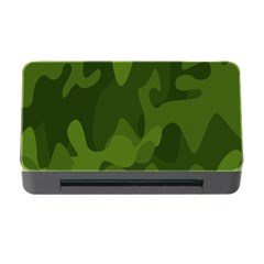 Green Camouflage, Camouflage Backgrounds, Green Fabric Memory Card Reader With Cf by nateshop