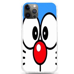 Doraemon Face, Anime, Blue, Cute, Japan Iphone 12 Pro Max Tpu Uv Print Case by nateshop