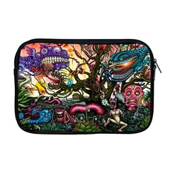 Psychedelic Funky Trippy Apple Macbook Pro 17  Zipper Case by Sarkoni