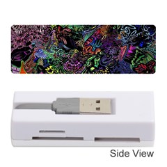 Trippy Dark Psychedelic Memory Card Reader (stick) by Sarkoni