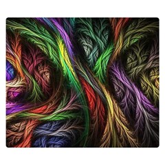 Abstract Psychedelic Premium Plush Fleece Blanket (small) by Sarkoni