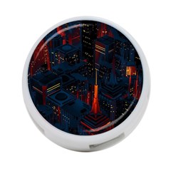 Architecture City Pixel Art 4-port Usb Hub (one Side) by Sarkoni