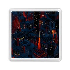 Architecture City Pixel Art Memory Card Reader (square) by Sarkoni