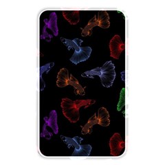 Vector Aquarium Guppies Seamless Fish Pattern With Black Background Memory Card Reader (rectangular) by Grandong