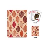 Forest Leaves Seamless Pattern With Natural Floral Playing Cards Single Design (Mini) Back