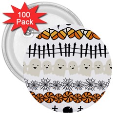 Halloween Holidays 3  Buttons (100 Pack)  by Sarkoni