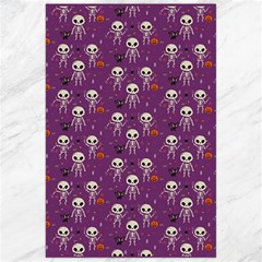 Skull Halloween Pattern Canvas 24  X 36  by Ndabl3x