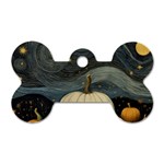Pumpkin Halloween Dog Tag Bone (Two Sides) Back