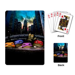 Teenage Mutant Ninja Turtles Leonardo Raphael Michelangelo Donatello Playing Cards Single Design (rectangle) by Sarkoni