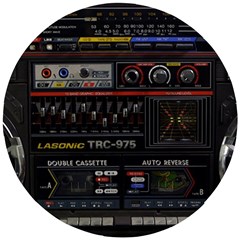 Daft Punk Boombox Wooden Puzzle Round by Sarkoni