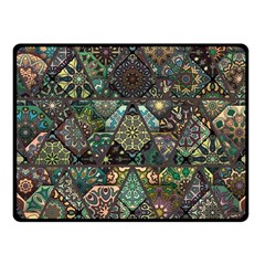 Digital Art Triangle Pattern Texture Mosaic Fleece Blanket (small) by Grandong