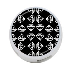 Black Diamond Pattern 4-port Usb Hub (one Side) by Ndabl3x
